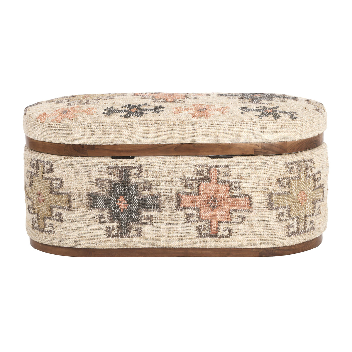 Olivier 41" Oval Storage Ottoman