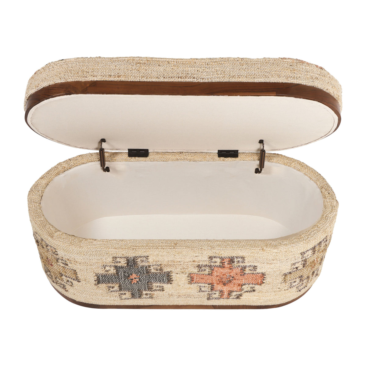 Olivier 41" Oval Storage Ottoman