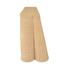 Egan 55" Natural Rattan Console Table
