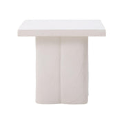 Kayla Faux Plaster Indoor / Outdoor Square Side Table