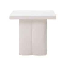 Kayla Faux Plaster Indoor / Outdoor Square Side Table