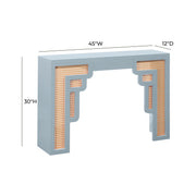 Suzie 45" Rattan Console Table