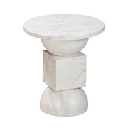 Chip Faux Marble Indoor/Outdoor Side Table