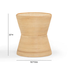 Henri Natural Rattan Side Table