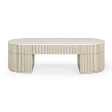 Bella 52" Cream Large Storage Coffee Table