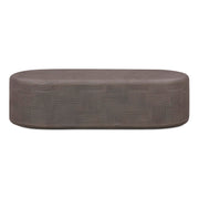Suraya 55" Indoor/Outdoor Concrete Rounded Coffee Table