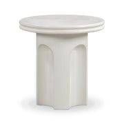 Cassandra Ivory Indoor/Outdoor Concrete Side Table
