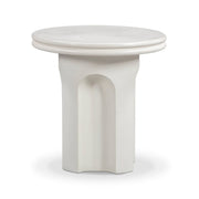 Cassandra Ivory Indoor/Outdoor Concrete Side Table