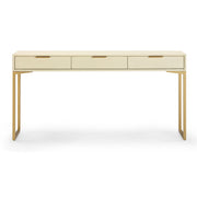 Pesce 59" Faux Shagreen 3-Drawer Console Table