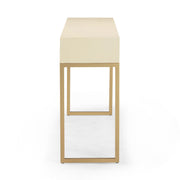 Pesce 59" Faux Shagreen 3-Drawer Console Table
