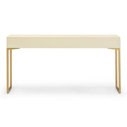 Pesce 59" Faux Shagreen 3-Drawer Console Table