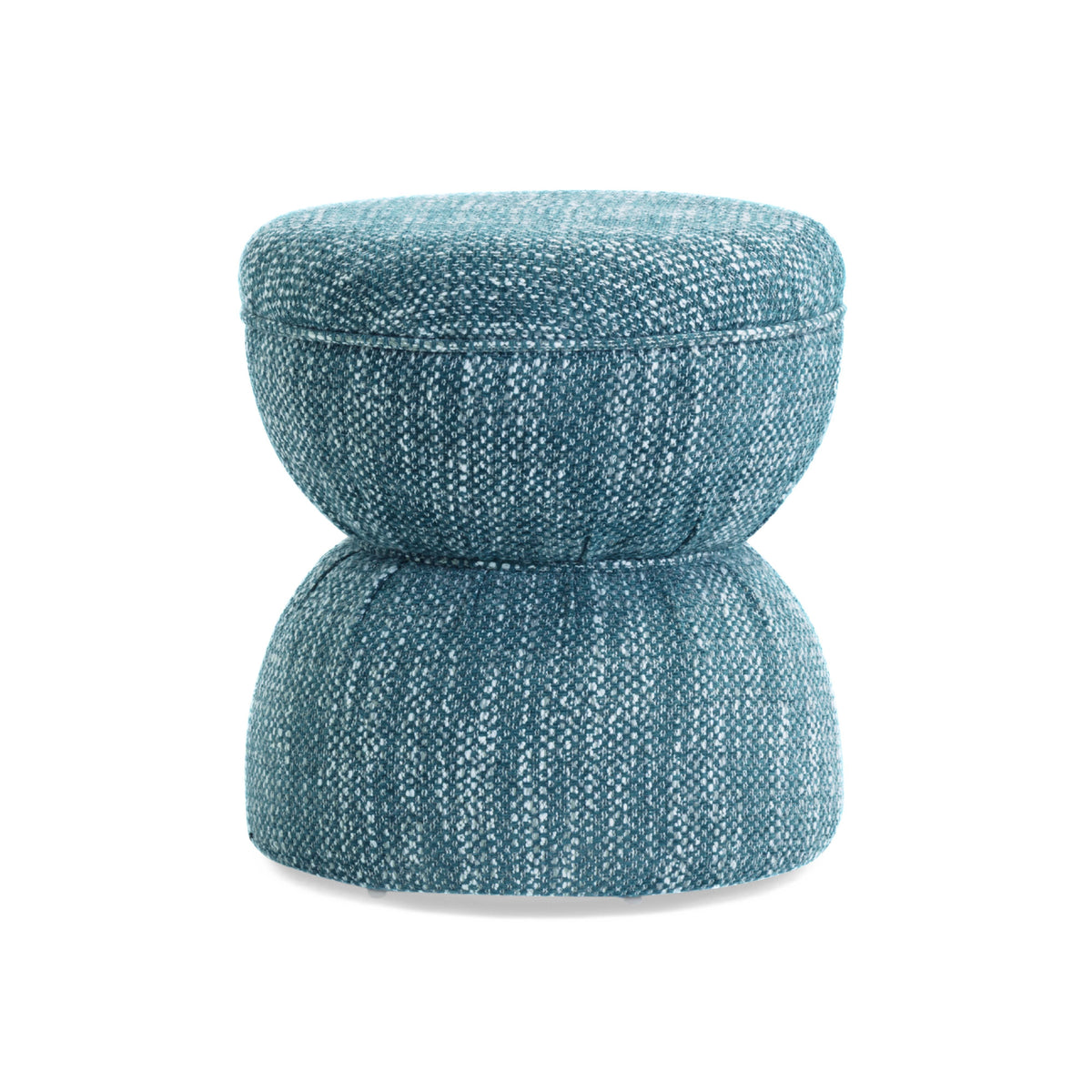 Tomlin Ruched Performance Fabric Game Ottoman