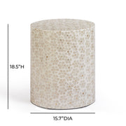 Lorna Capiz Shell Accent Stool