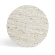 Asta Faux Travertine Indoor/Outdoor Concrete Side Table