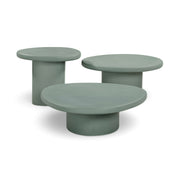 Jade Concrete Indoor/Outdoor Nesting Coffee Table Set