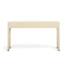 Dani 54" Cream Faux Shagreen 2-Drawer Console Table