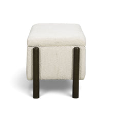 Abby 52" Nubby Fabric Storage Bench