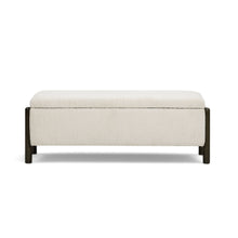 Abby 52" Nubby Fabric Storage Bench