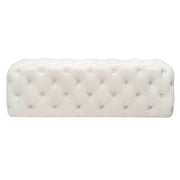 Kaylee 49" Performance Velvet Tufted Jumbo Ottoman