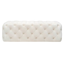 Kaylee 49" Performance Velvet Tufted Jumbo Ottoman