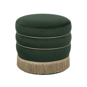 Lakka Performance Velvet Ottoman