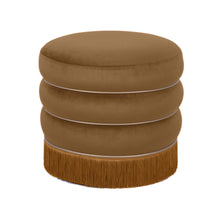 Lakka Performance Velvet Ottoman