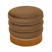 Lakka Performance Velvet Ottoman