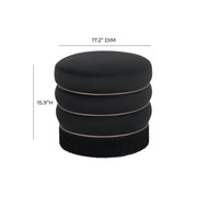 Lakka Performance Velvet Ottoman