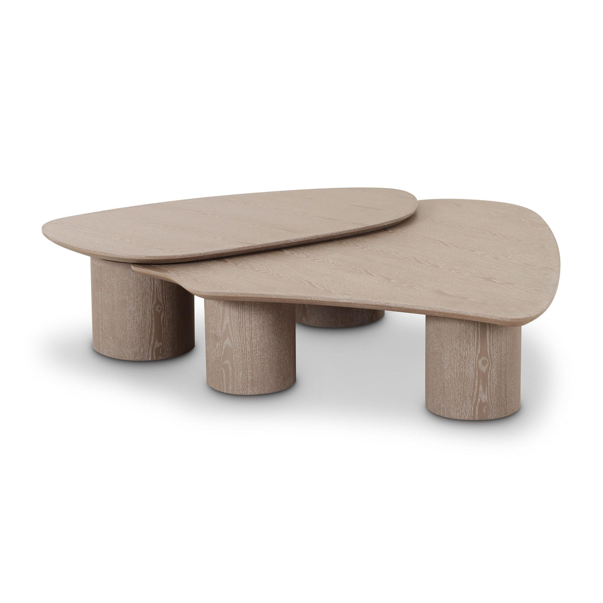 Rhema 2-Piece Washed Ash Nesting Coffee Table Set