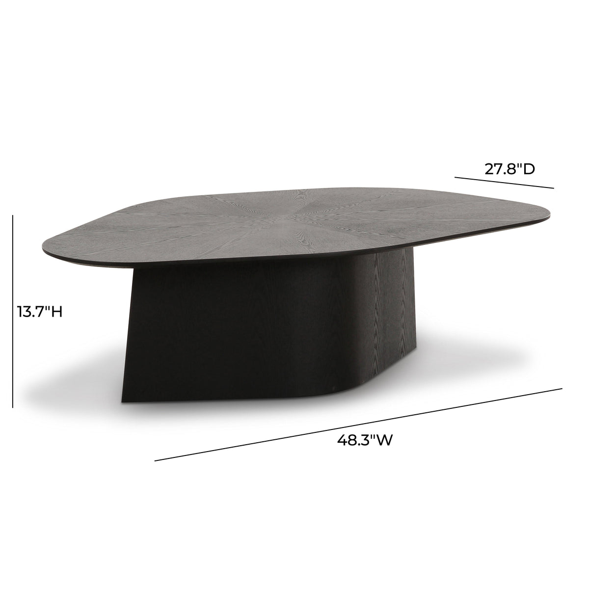 Roche 48" Ash Geometric Coffee Table