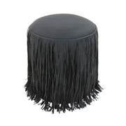 Shag Me Performance Vegan Leather Ottoman