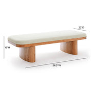 Ollie Upholstered Bench (48"-57")