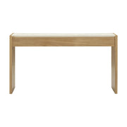 Paige 56" Natural Oak 2-Drawer Console Desk