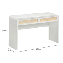 Patty 48" Rattan 2-Drawer Console Desk