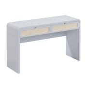 Patty 48" Rattan 2-Drawer Console Desk