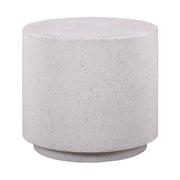 Terrazzo Light Speckled Concrete Round Side Table