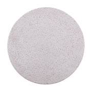 Terrazzo Light Speckled Concrete Round Side Table