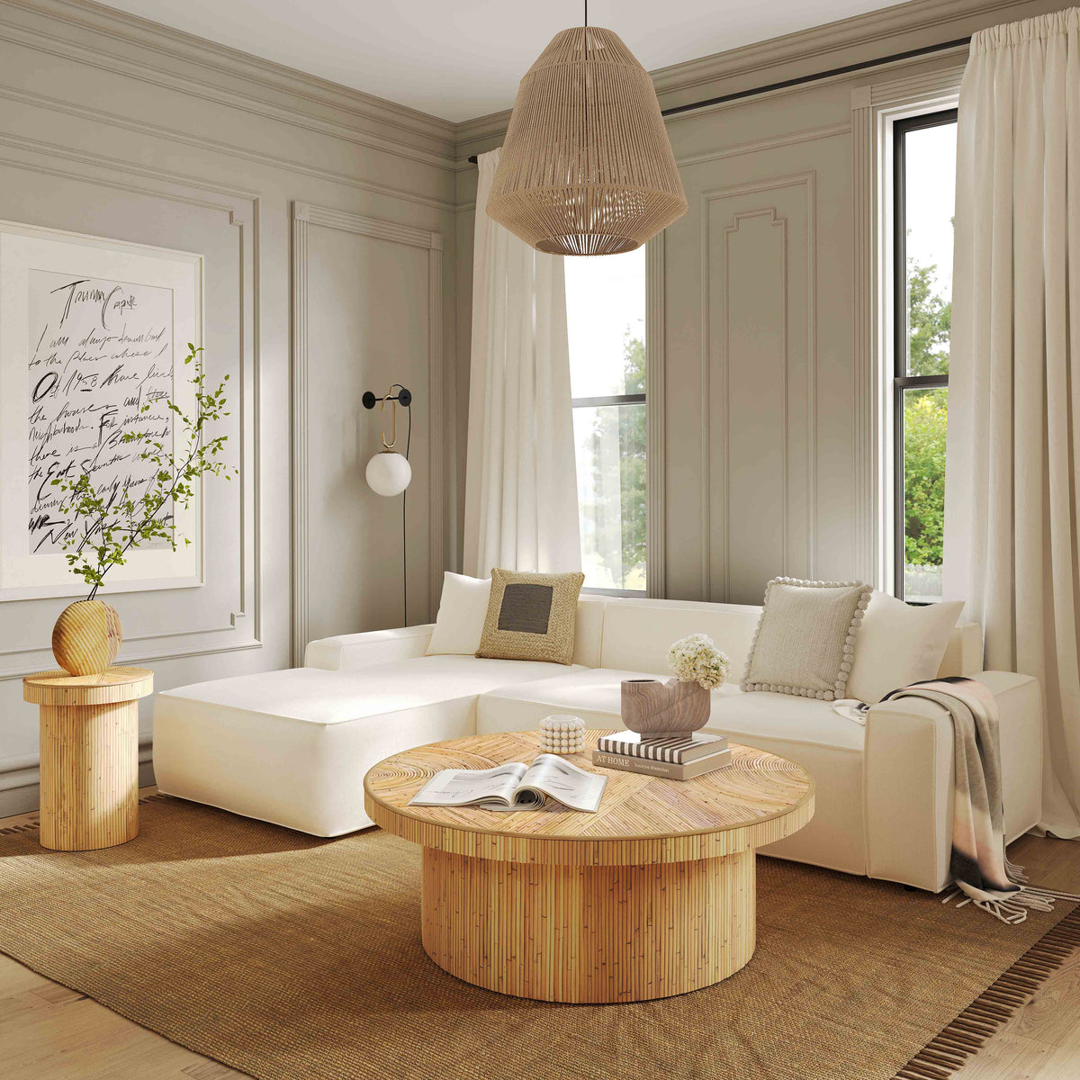 Mata Light Brown Area Rug