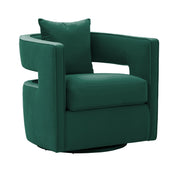 Kennedy Performance Velvet Swivel Accent Chair