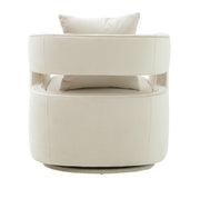 Kennedy Performance Velvet Swivel Accent Chair