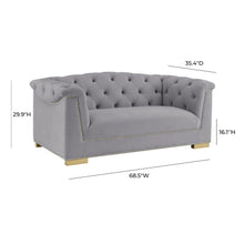 Farah 69" Performance Velvet Loveseat by Inspire Me! Home Decor