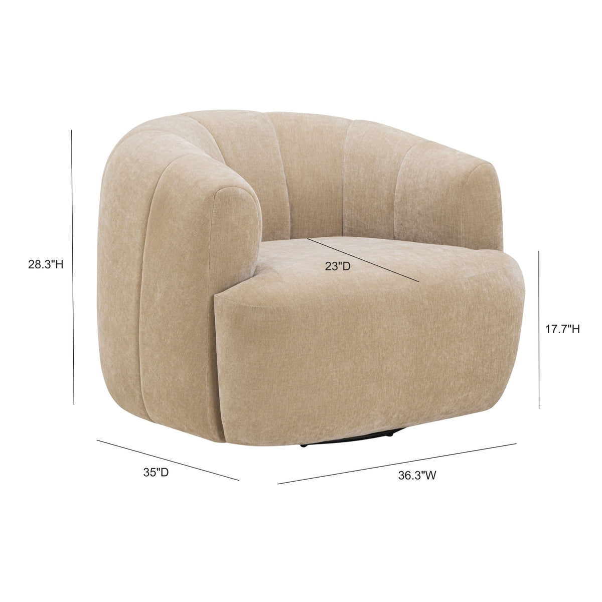 Jasmine Swivel Accent Chair