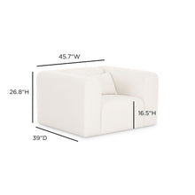 Tarra Cream Performance Chenille Accent Chair