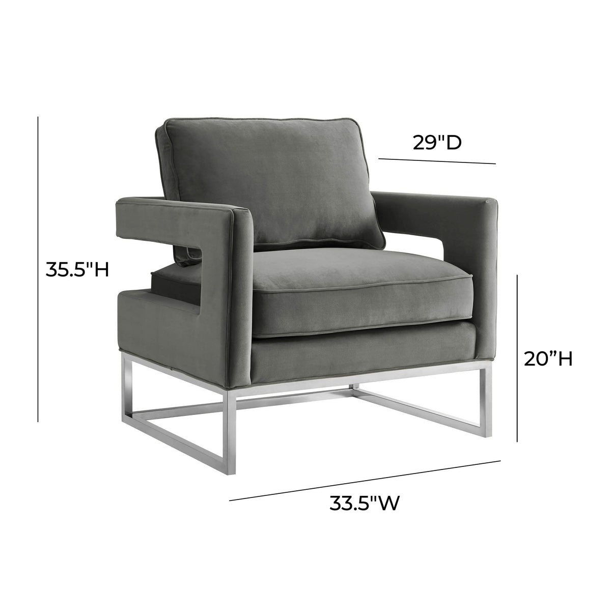 Avery Performance Velvet Accent Chair