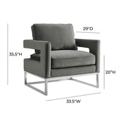 Avery Performance Velvet Accent Chair