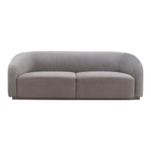 Yara 90.6" Pleated Performance Velvet Sofa by Inspire Me! Home Decor