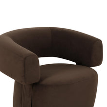 River Chocolate Brown Performance Velvet Swivel Accent Chair