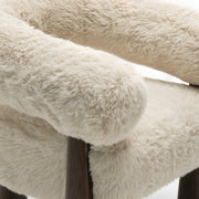 Spara Contract-Grade Straight Vegan Shearling Accent Chair