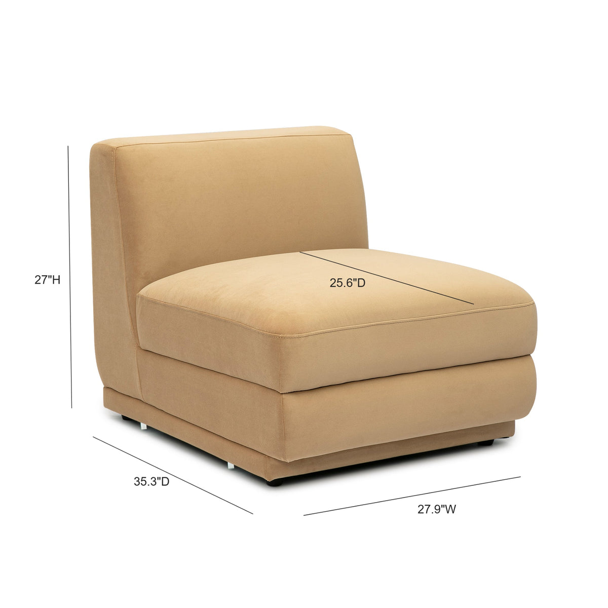 Perry Modular Armless Chair