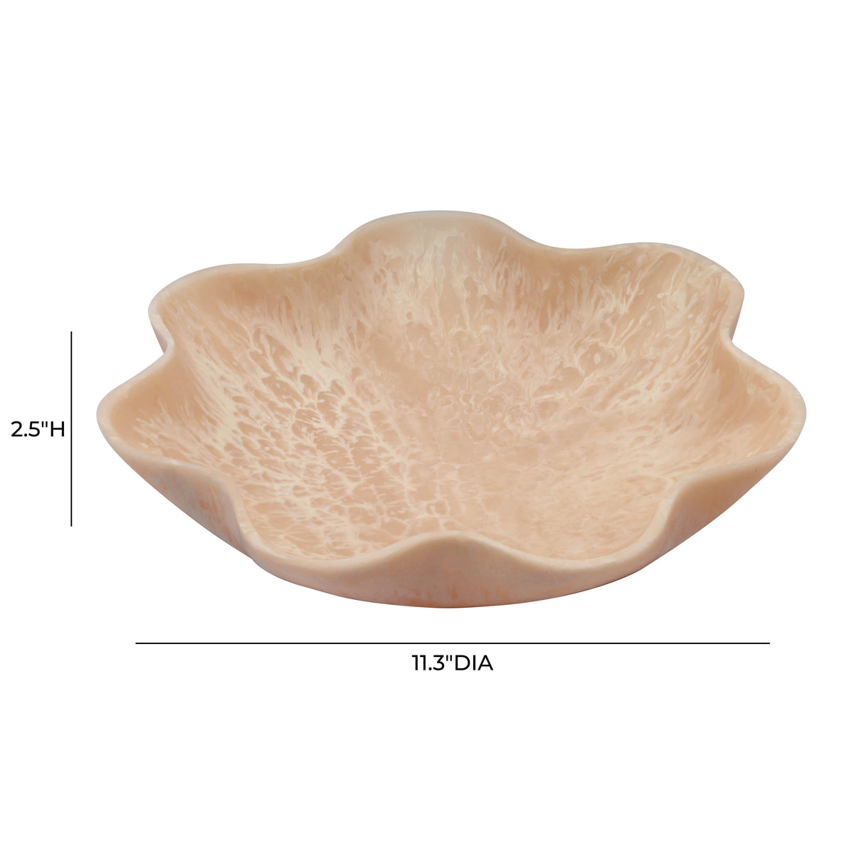 Mera Grapefruit Pink Resin Star Tray